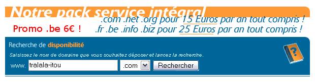 recherche de disponibilité
